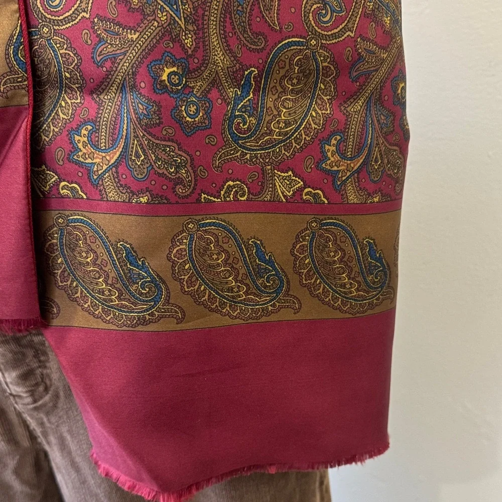 Rare Vintage Christian Dior Monsieur Silk/Wool Scarf – Made in Italy – 54”